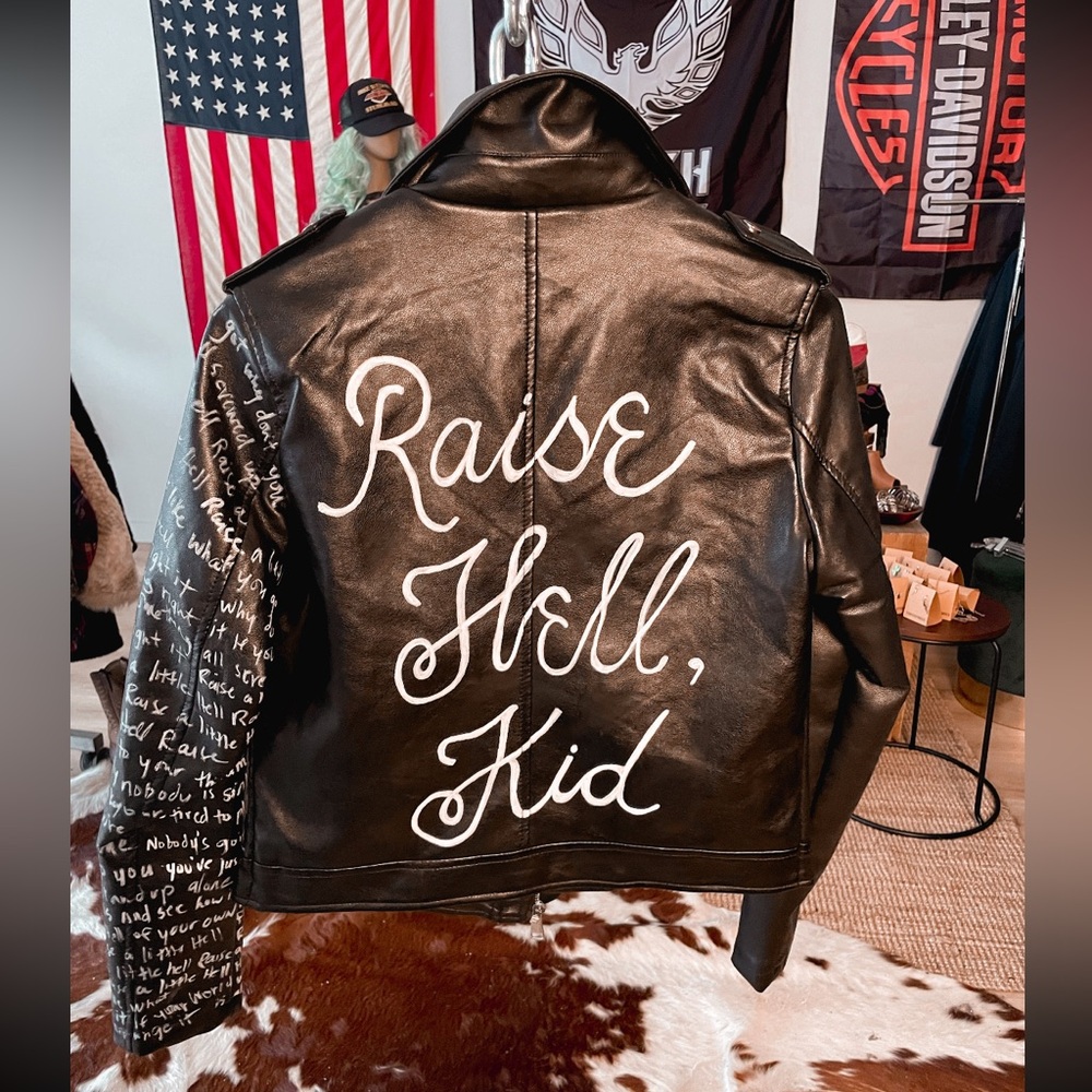 Raise Hell, Kid ! Vegan Leather Jacket